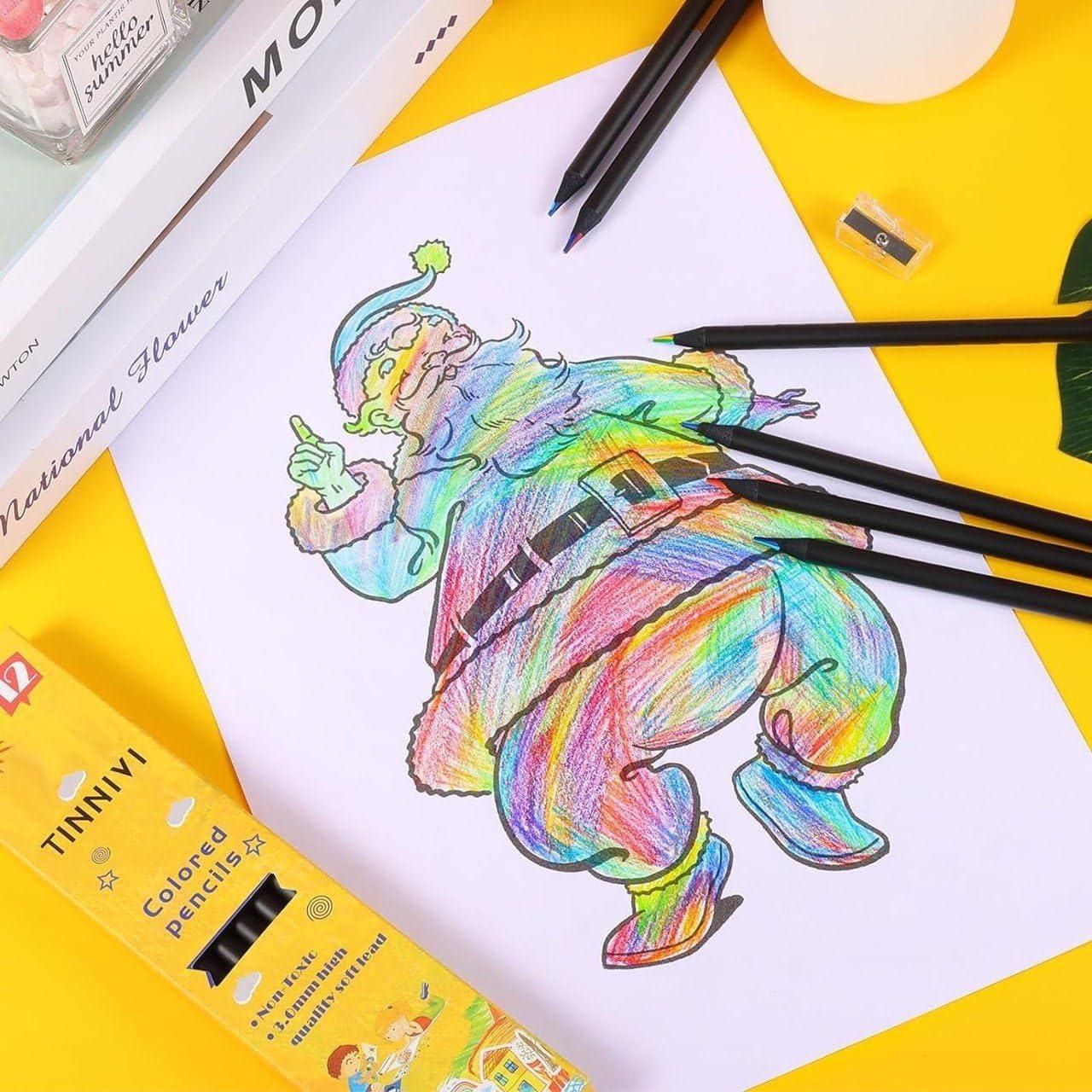 12 Pieces Rainbow Pencils | Pencil Colour Rainbow Pencils Colors 12 Colored Pencil Colouring 12 Pieces Rainbow Pencils Zaavio®