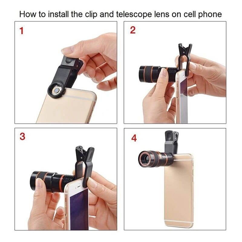 12x HD Optical Zoom Camera Telescope Lens Zaavio®️