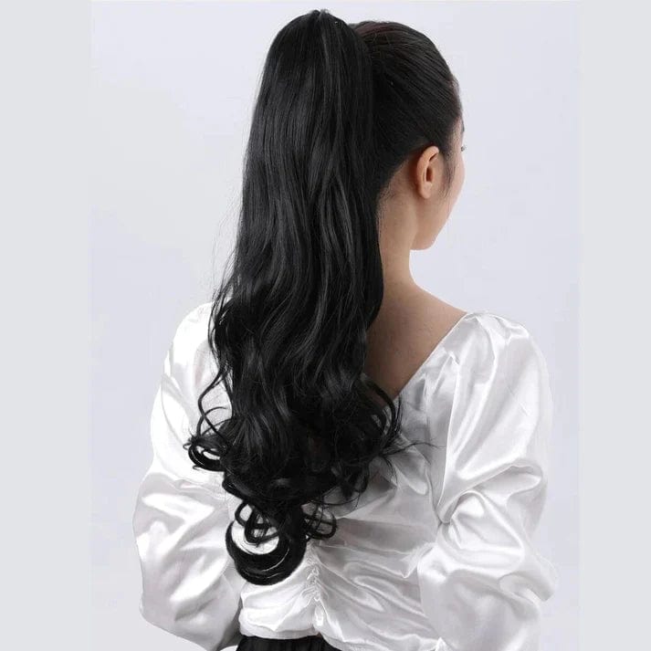 18 Inch Long Ponytail Hair Extension (Free Hair Bun) | Pony Tail Hair Extensions Bun Hairstyle Extension Hair 18 Inch Long Ponytail Hair Extension (Free Hair Bun) Zaavio®