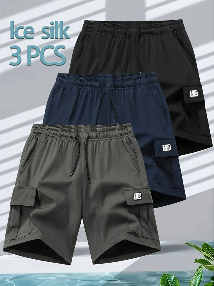 Cottoneerzy™ Cotton Cargo Shorts (Pack of 3)