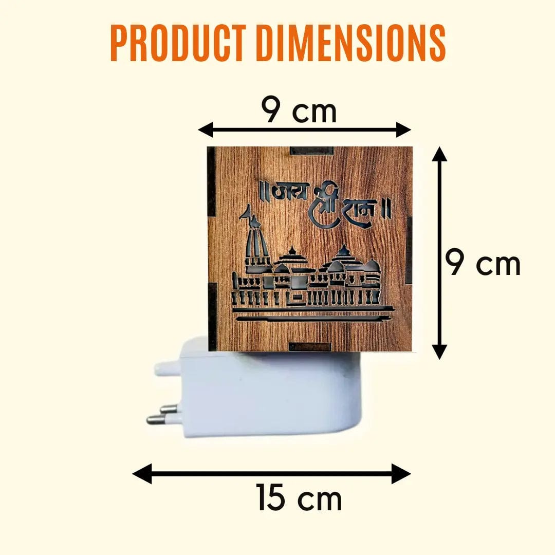 3-in-1 Ayodhya Ram Mandir Electric Aroma Burner & Night lamp (Copy) Zaavio®