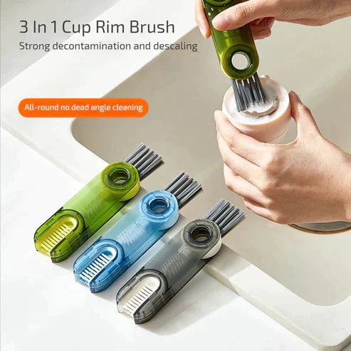 3 In 1 Bottle Brush and Straw Cleaner Tool (Pack of 2) Zaavio®️
