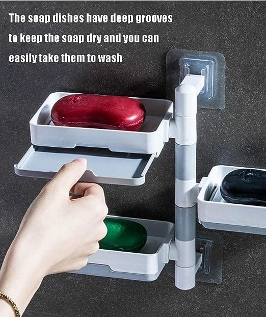 3 Layer Soap Dish Holder For Bathroom Shower And Kitchen Gadgets khazana