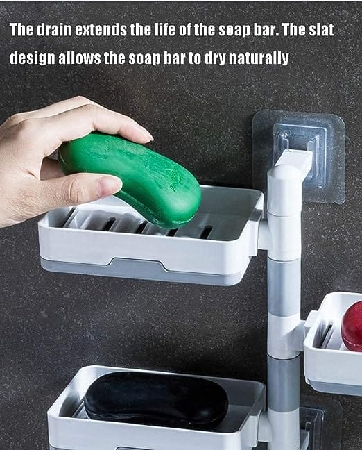 3 Layer Soap Dish Holder For Bathroom Shower And Kitchen Gadgets khazana