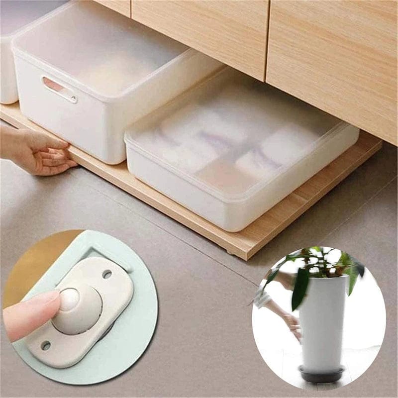 360° Adhesive Mini Swivel Wheels Stufx