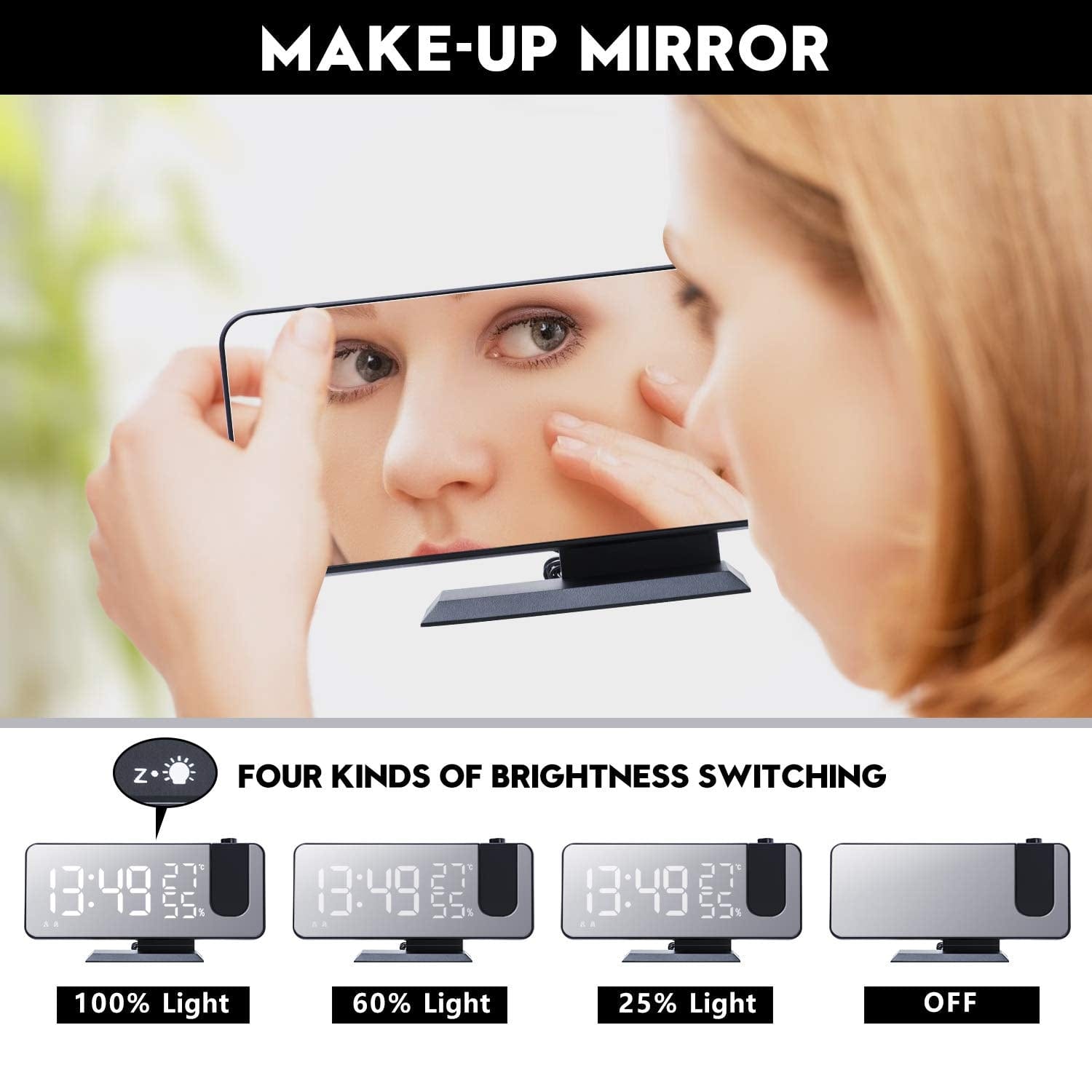 3D Digital Projection Alarm Clock KWIKHOMEZ