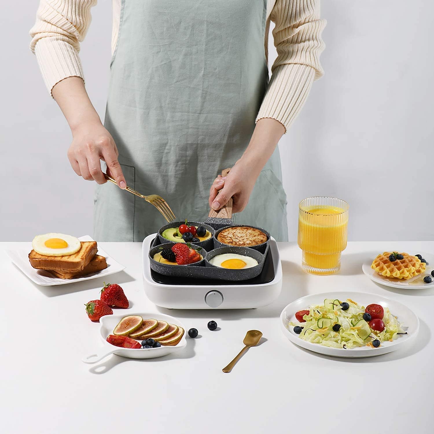 4 Hole Non-stick Egg Ham Pot Zaavio®