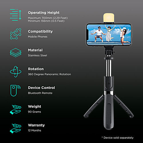 Tripodzy™ 3-in-1 Selfie Stick Tripod