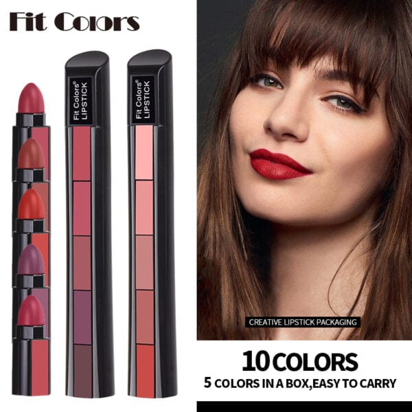 5 in 1 Shades Premium Lipstick Zaavio®