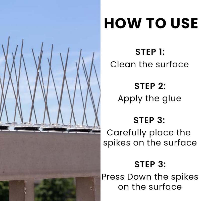 Pigeon Control Spikes (Set of 10)