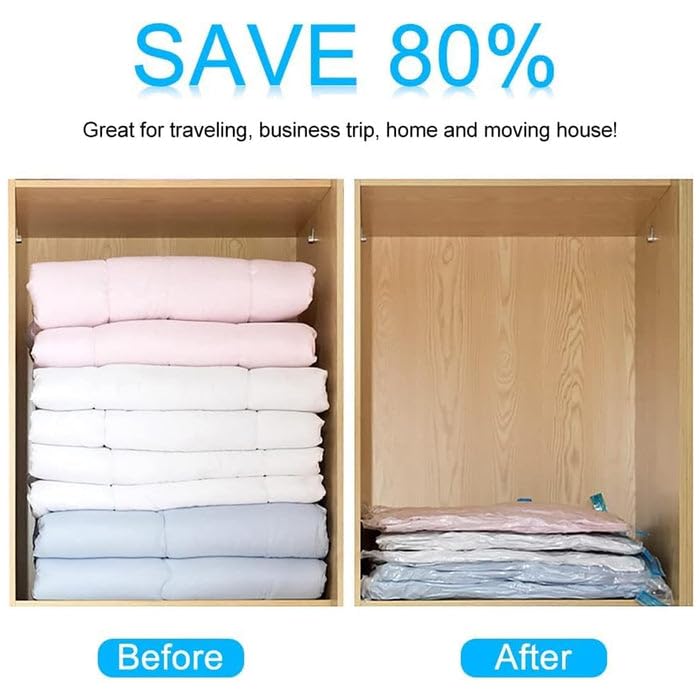 Reusable Vacuum Storage Bags (Pack of 10)
