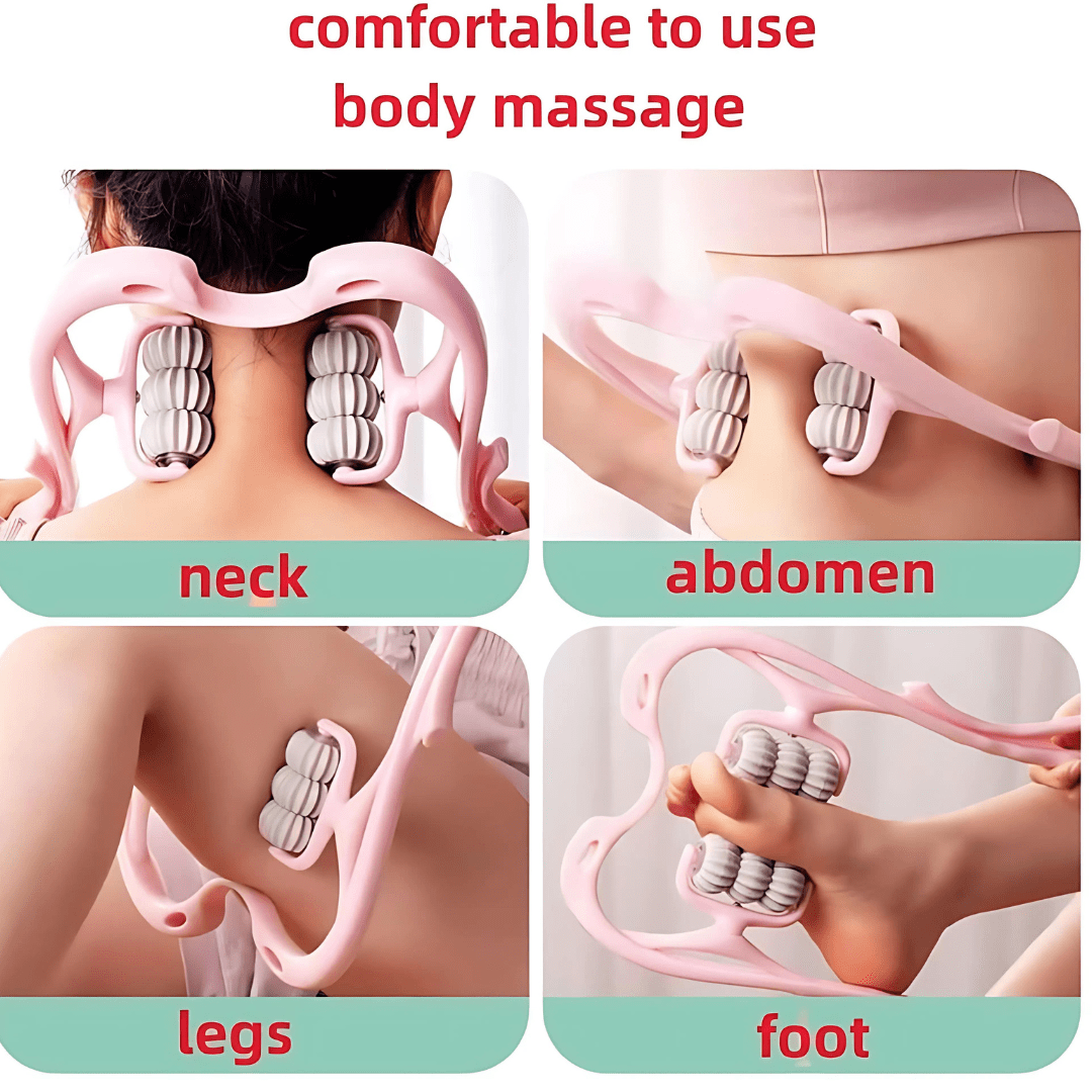 6 Wheel Dual Pressure Point Cervical Neck Massager 6 Wheel Dual Pressure Point Cervical Neck Massager Zaavio®