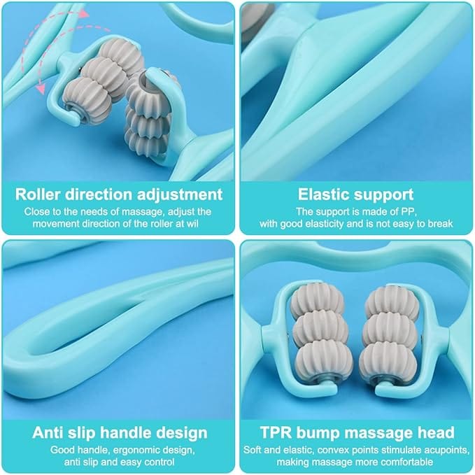 6 Wheel Dual Pressure Point Cervical Neck Massager 6 Wheel Dual Pressure Point Cervical Neck Massager Zaavio®