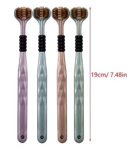 3 Sided Tooth Brush (Pack of 4)
