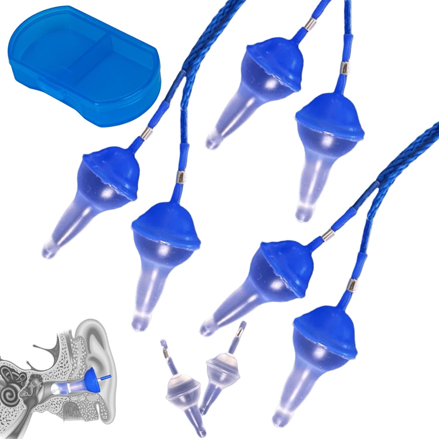 Innovative Inflatable Silicone Earplugs (Set of 4)