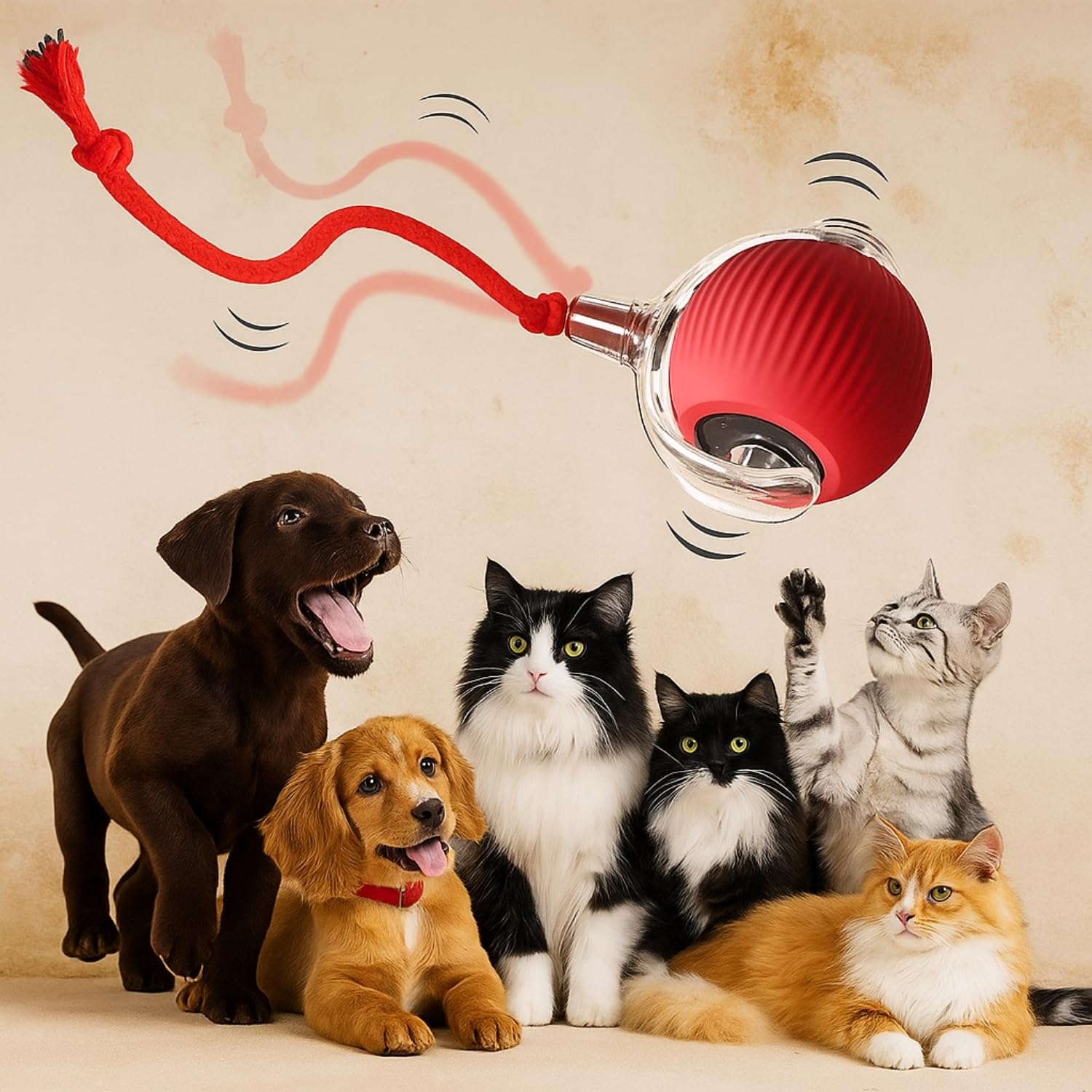 Smart Rolling LED Pet Ball