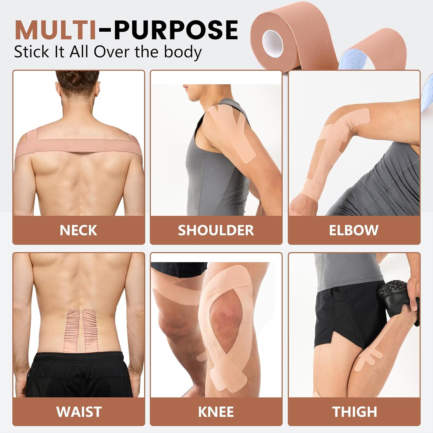 Kinestrixy™ Kinesiology Tape for Muscle Pain Relief