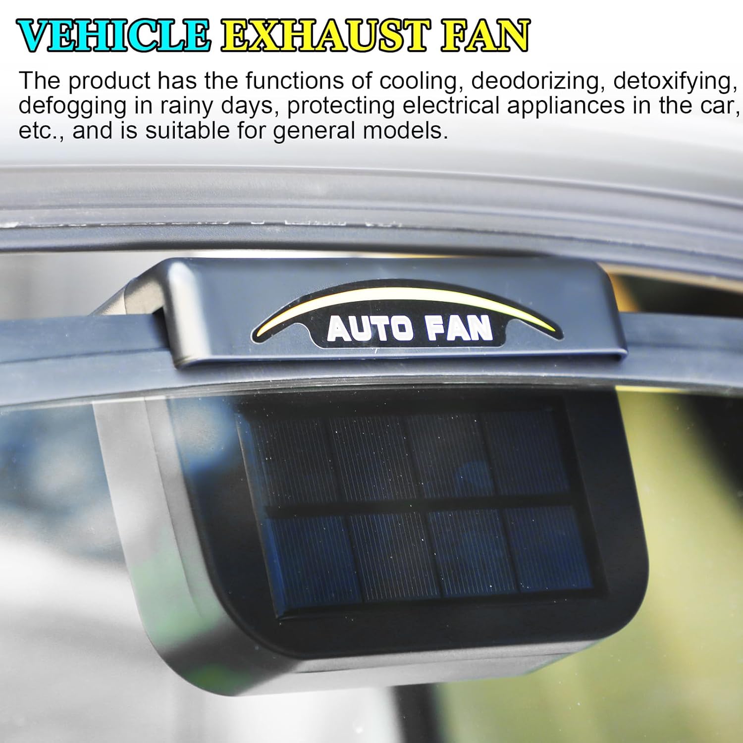 Car Auto Solar Fan
