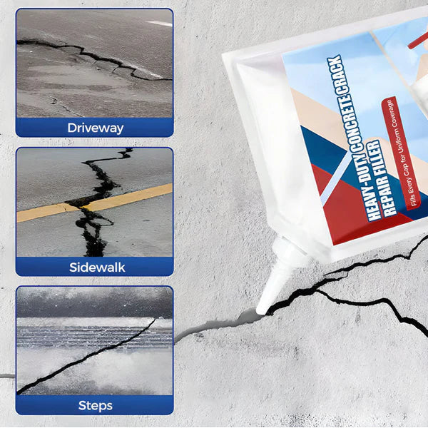 CrackFixzy™ Heavy-Duty Concrete Crack Repair Adhesive