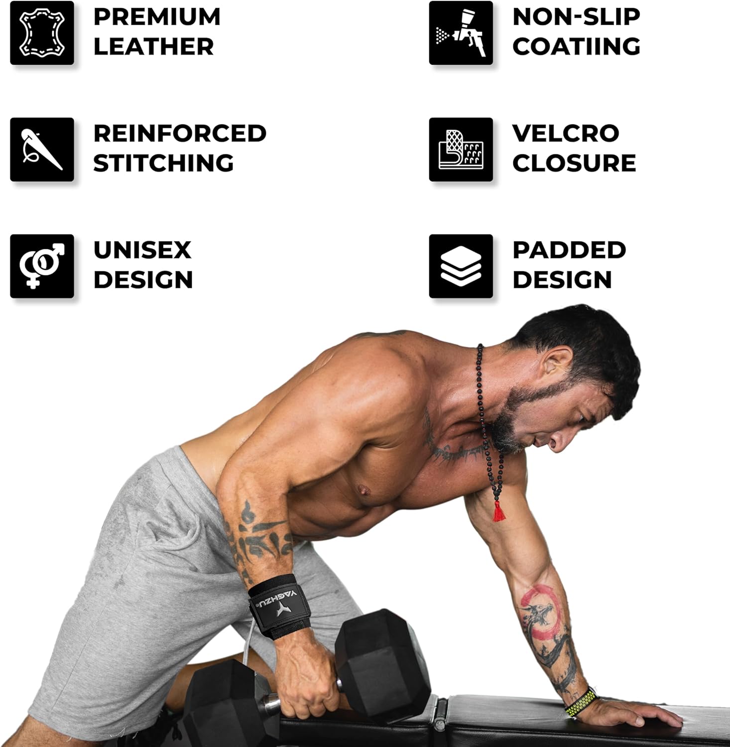 Weightlifting Wrist Hooks (Pack of 2)