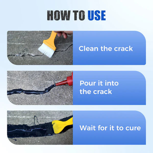 CrackFixzy™ Heavy-Duty Concrete Crack Repair Adhesive