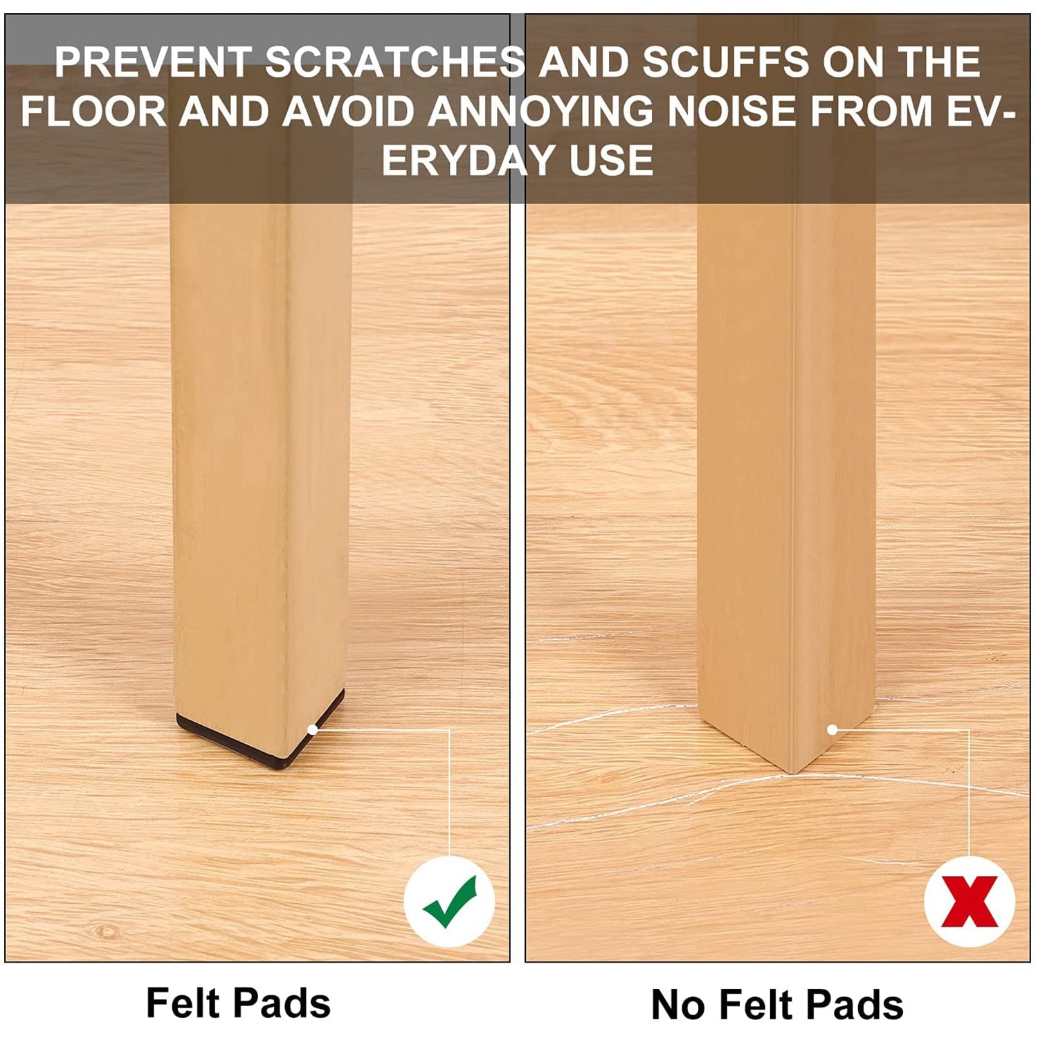 Self-Adhesive Furniture Protection Pads (Pack of 24)
