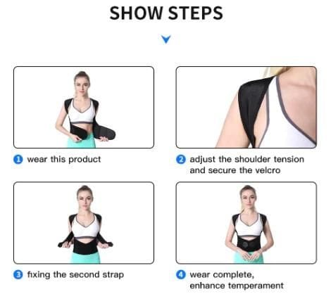 Adjustable Back Posture Corrector/ Slouching Relieve Pain Belt Women Men Zaavio®