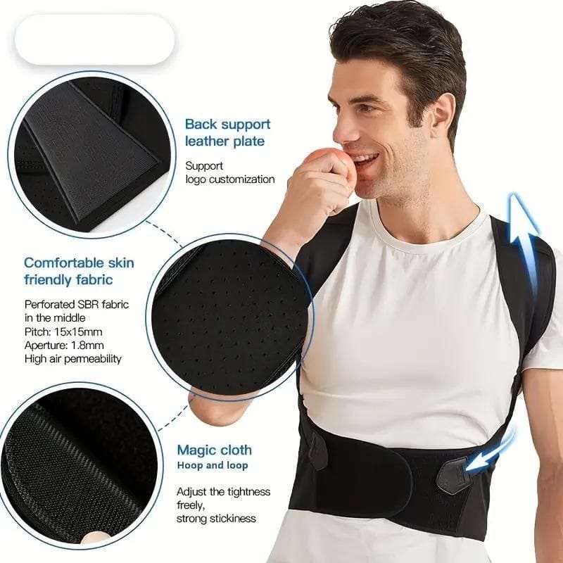 Adjustable Back Posture Corrector/ Slouching Relieve Pain Belt Women Men Zaavio®