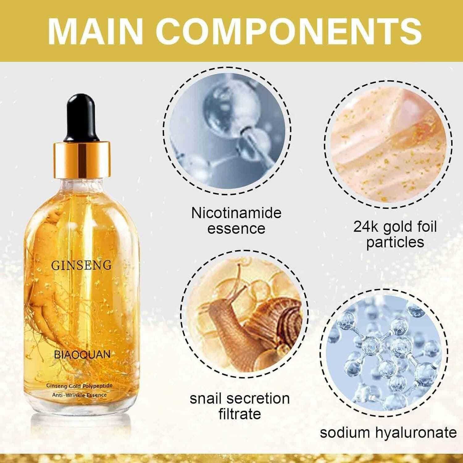 anti ageing Ginseng Gold Polypeptide Anti-Ageing Serum Zaavio®