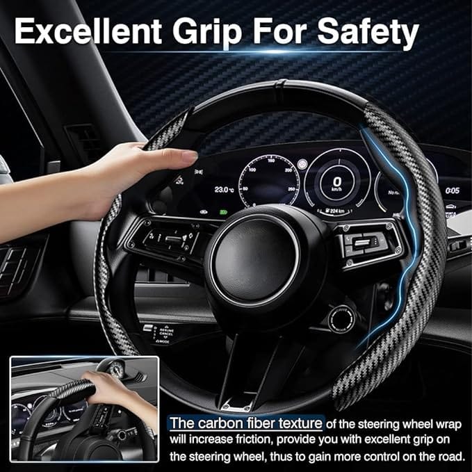 Anti-Slip Steering Wheel Cover (2 Side Set) Zaavio®