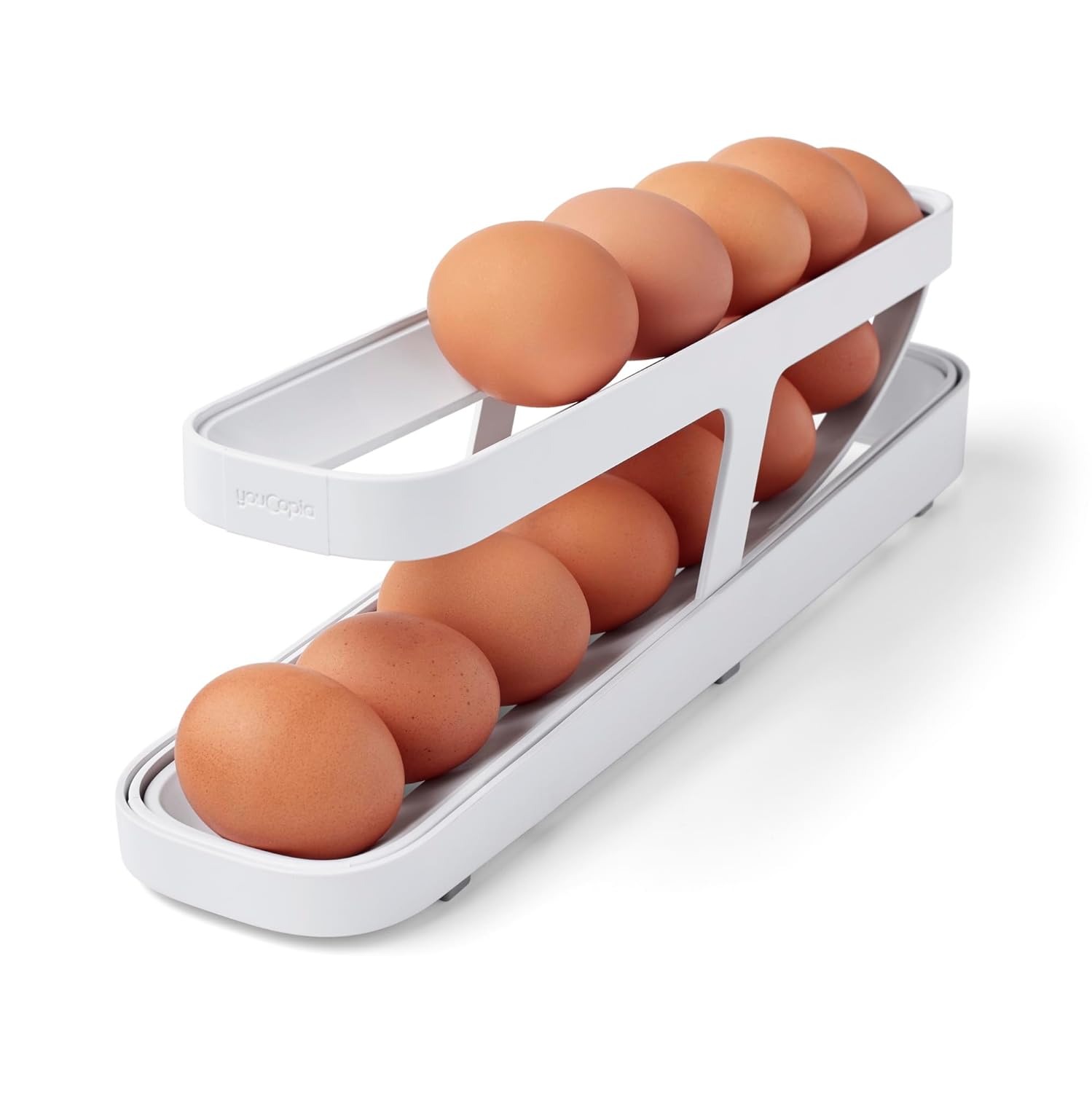 Automatically Rolling Egg Holder Container Display Rack Zaavio®