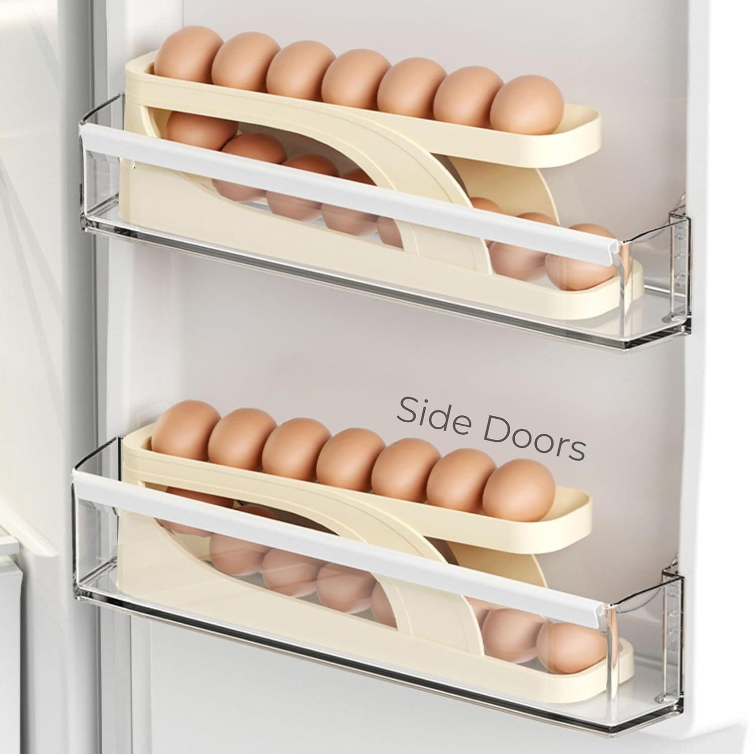 Automatically Rolling Egg Holder Container Display Rack Zaavio®
