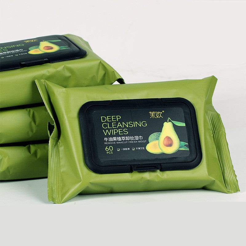 Avocado Makeup Remover Wipes (60 Pcs) Zaavio®