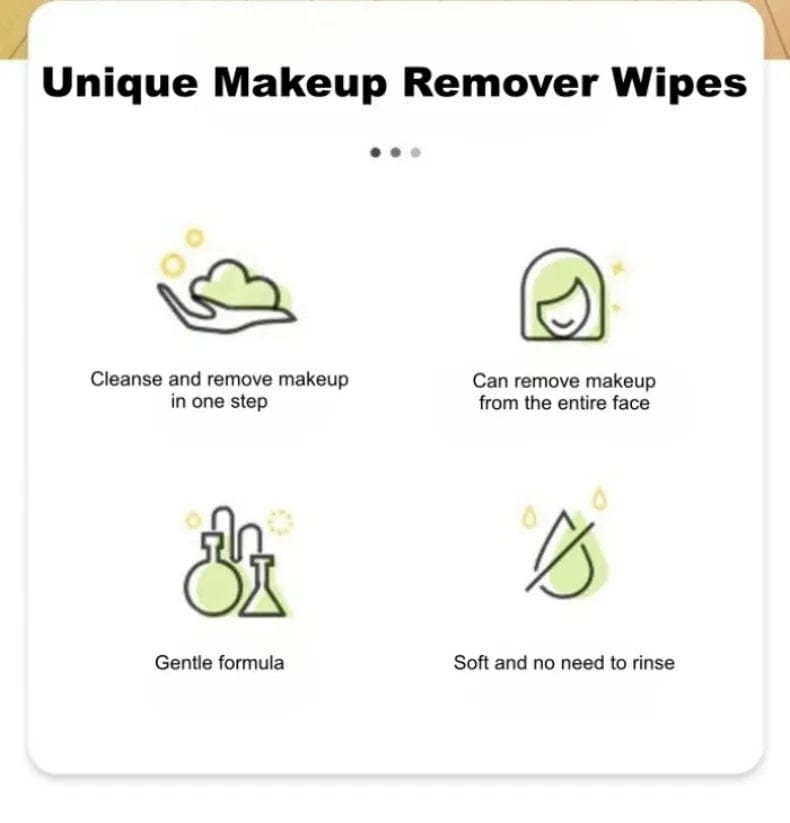 Avocado Makeup Remover Wipes (60 Pcs) Zaavio®
