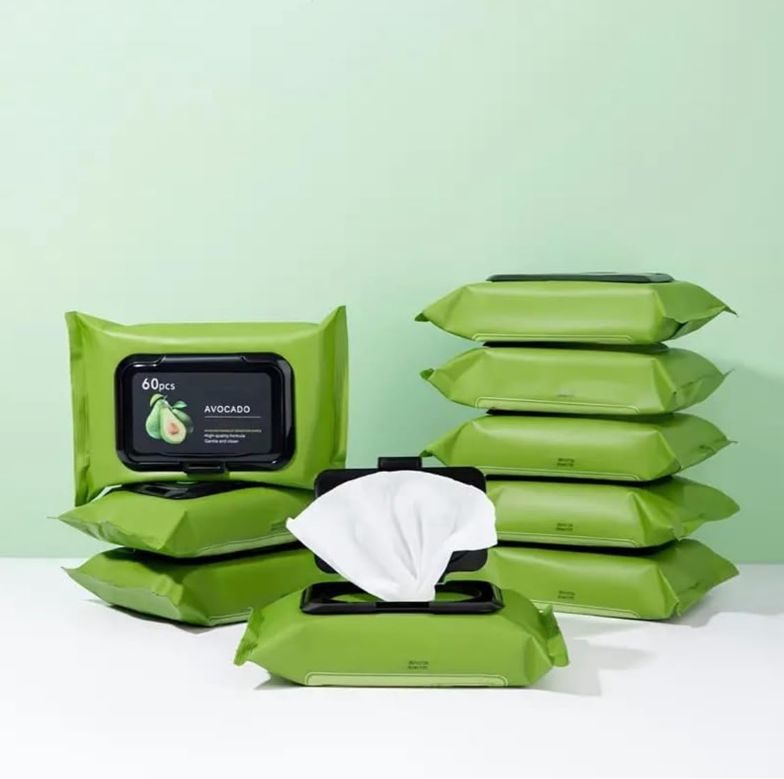 Avocado Makeup Remover Wipes (60 Pcs) Zaavio®