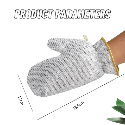 Bamboo Fiber Wire Dishwashing Gloves 1 Pair Zaavio®️