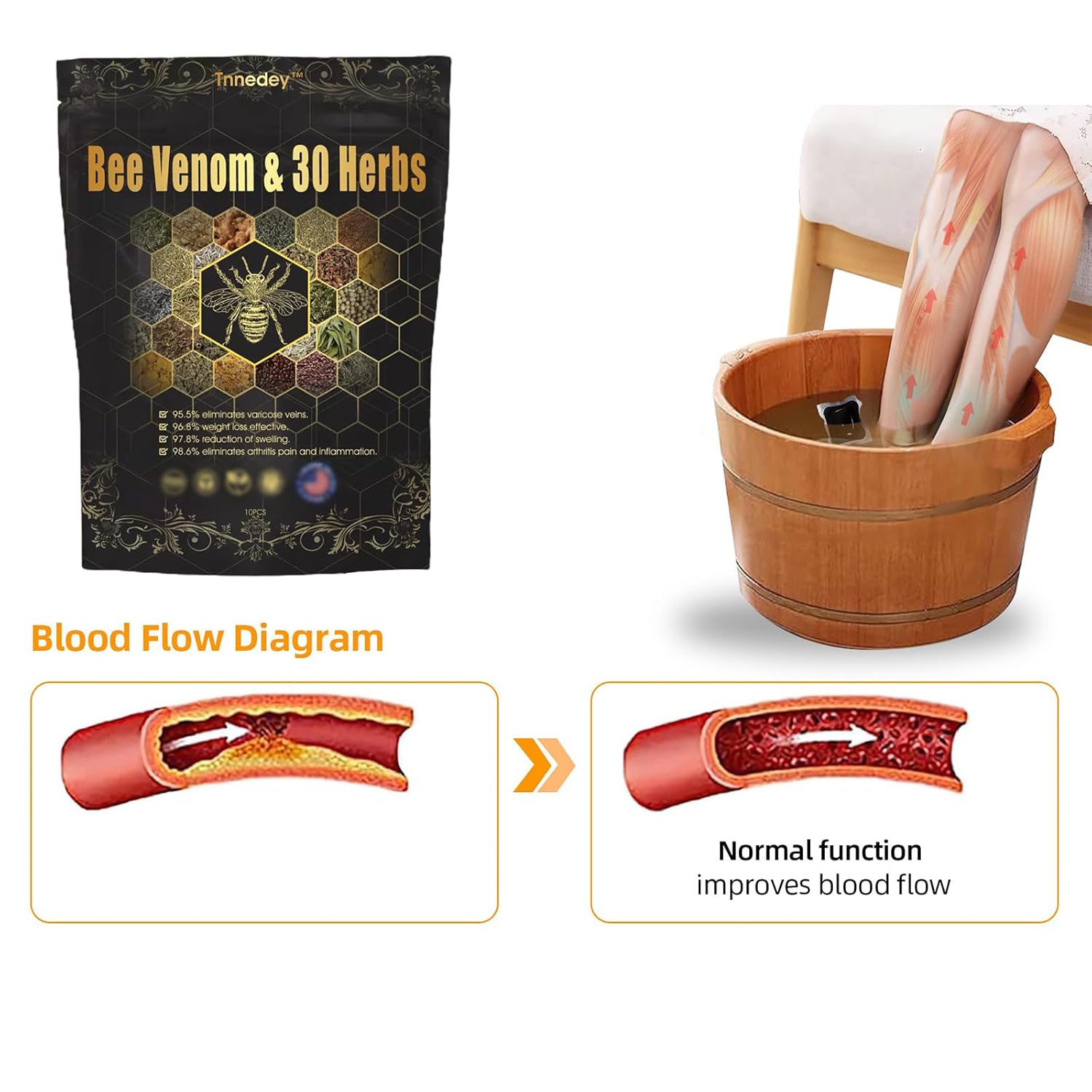 Bee Venom & 30-Herb Detox Foot Soak Beads for Body Sculpting (Buy 1 Get 1 Free🔥🔥) (Copy) Bee Venom & 30-Herb Detox Foot Soak Beads for Body Sculpting (Buy 1 Get 1 Free🔥🔥) (Copy) Zaavio®