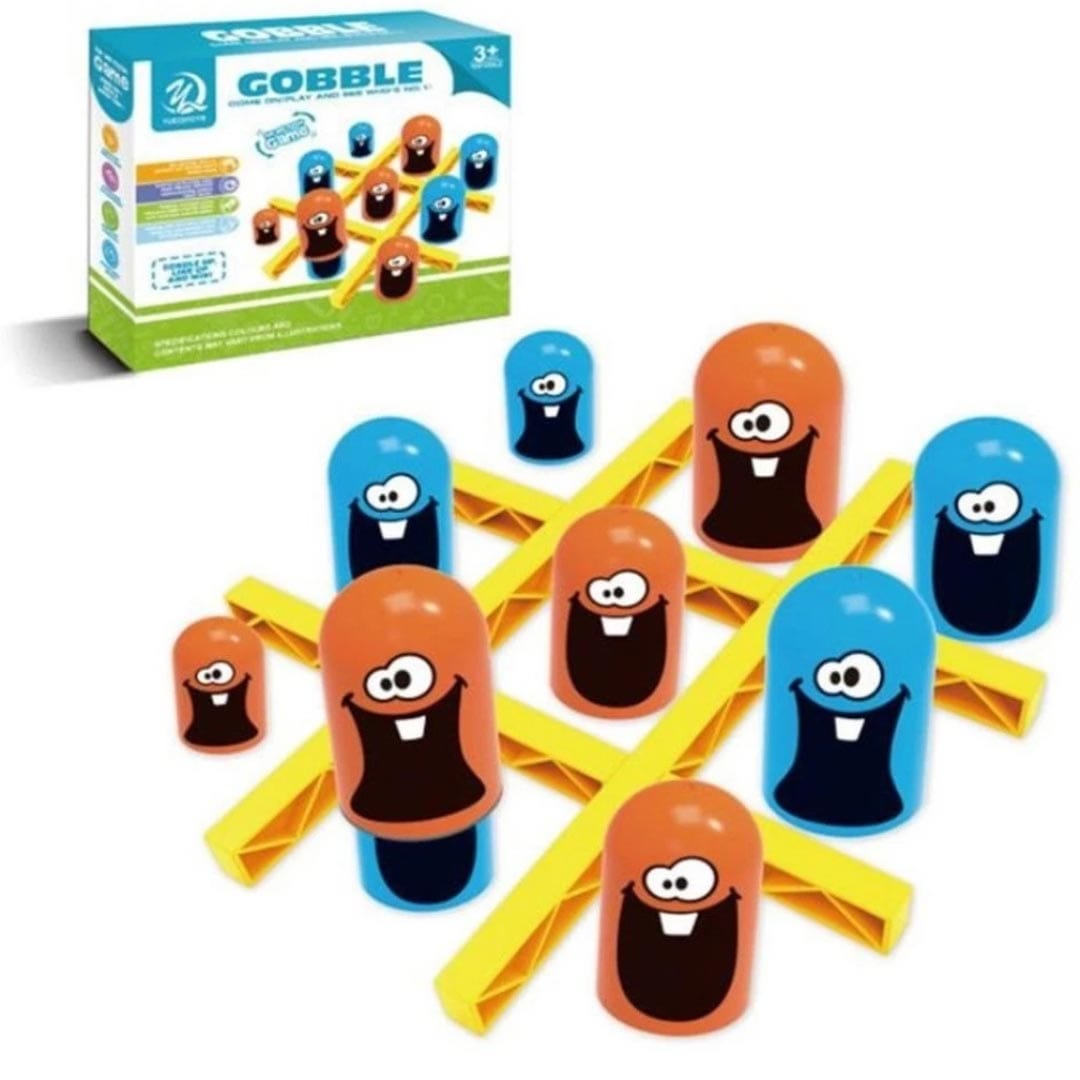 Board Game Gobble Board Game Plastic Tic-Tac-Toe Game Toy For Kids Zaavio®