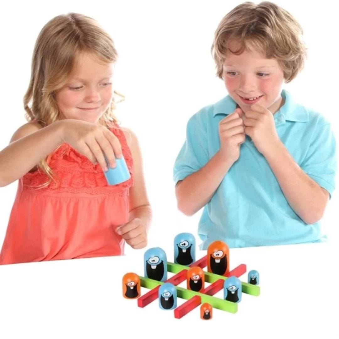 Board Game Gobble Board Game Plastic Tic-Tac-Toe Game Toy For Kids Zaavio®