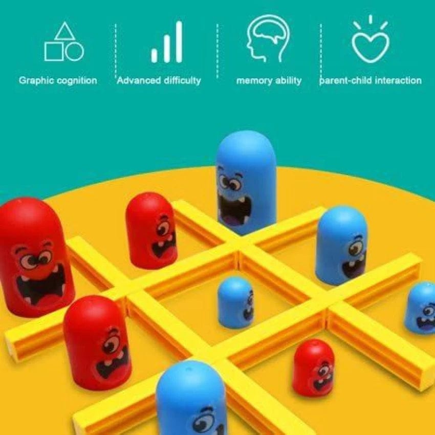 Board Game Gobble Board Game Plastic Tic-Tac-Toe Game Toy For Kids Zaavio®