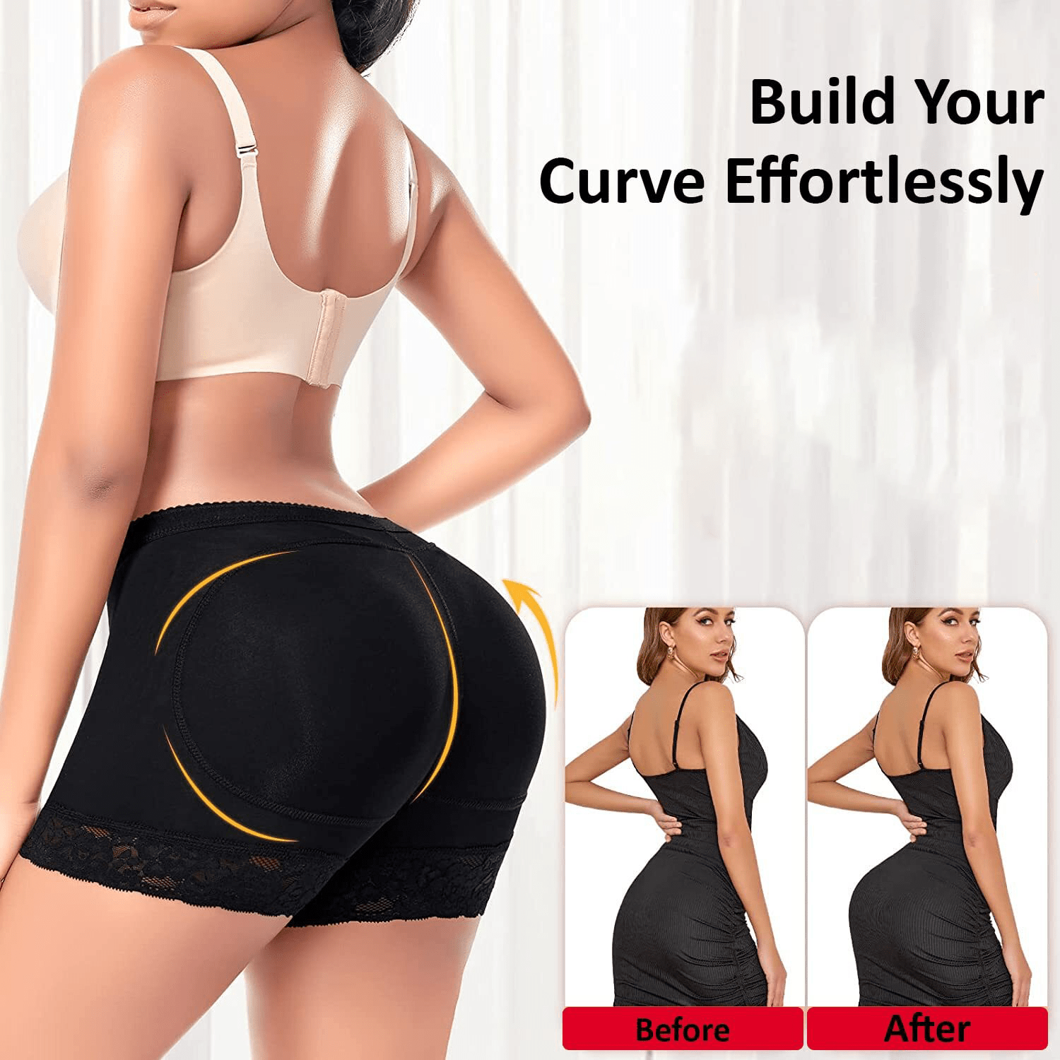 Bra and Shape Padded Body Shaper Butt Lifter Panty Zaavio®️