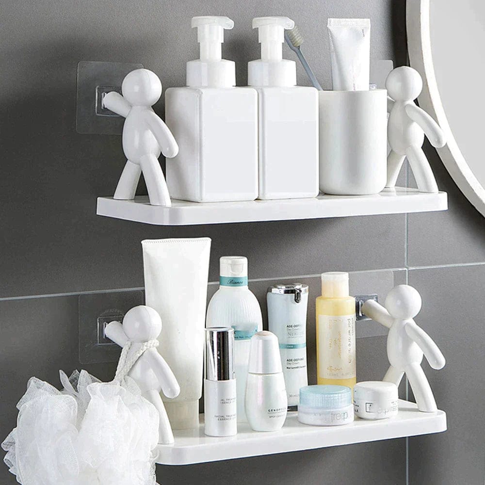 Buy 1 Get 1 Free (Buy 1 Get 1 Free) White Bad Doll Shelf Storage Rack Self-Ship