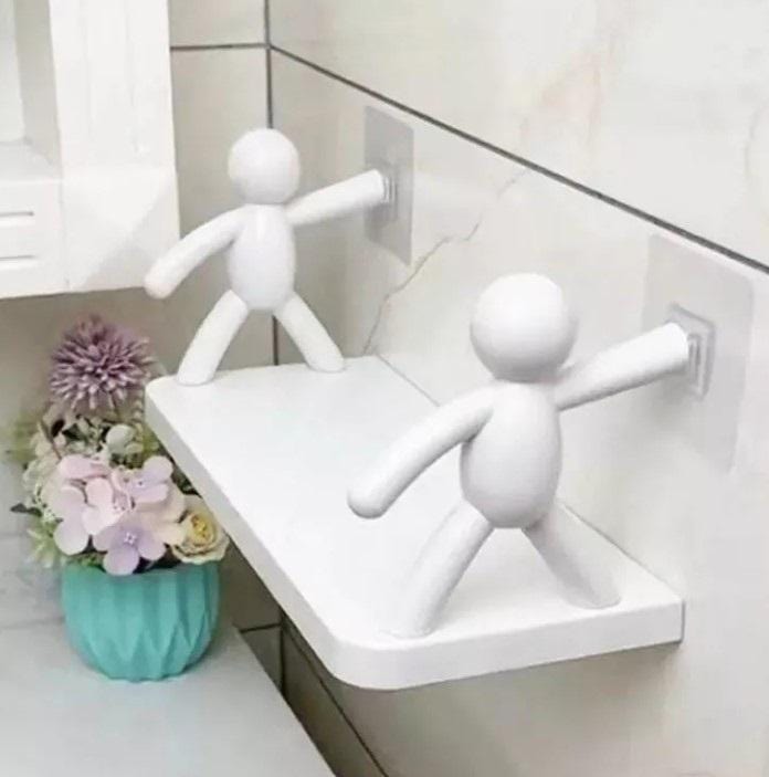 Buy 1 Get 1 Free (Buy 1 Get 1 Free) White Bad Doll Shelf Storage Rack Self-Ship