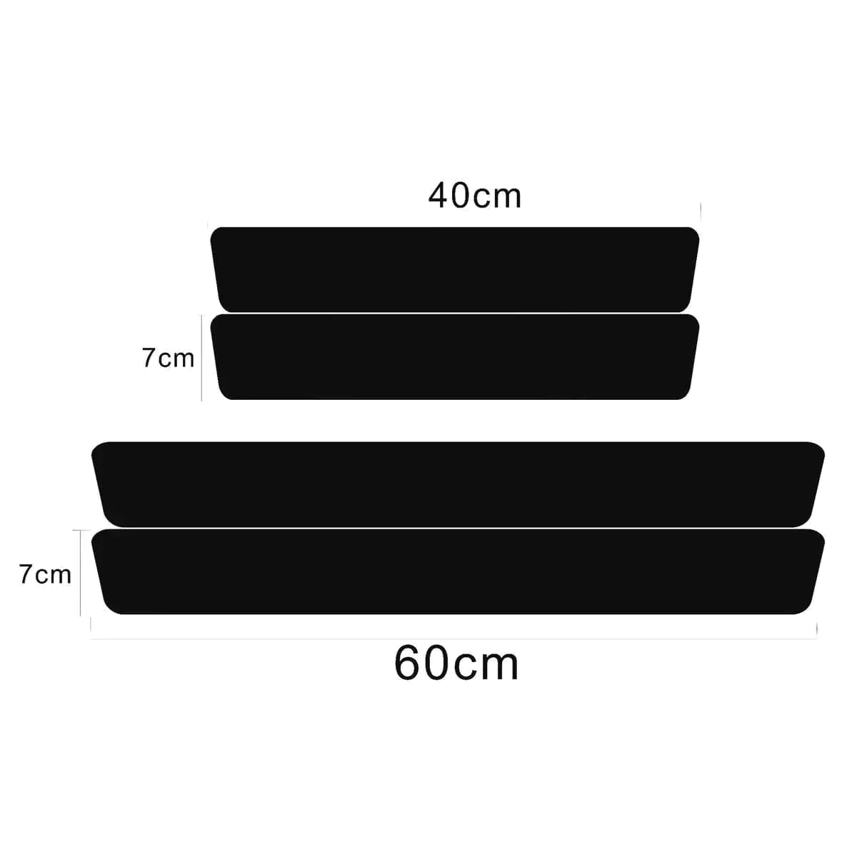 Car Accessories Carbon Fiber Door Sill Protector (4 Pcs) Shoppymize