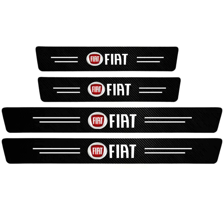 Car Accessories Carbon Fiber Door Sill Protector (4 Pcs) Zaavio®