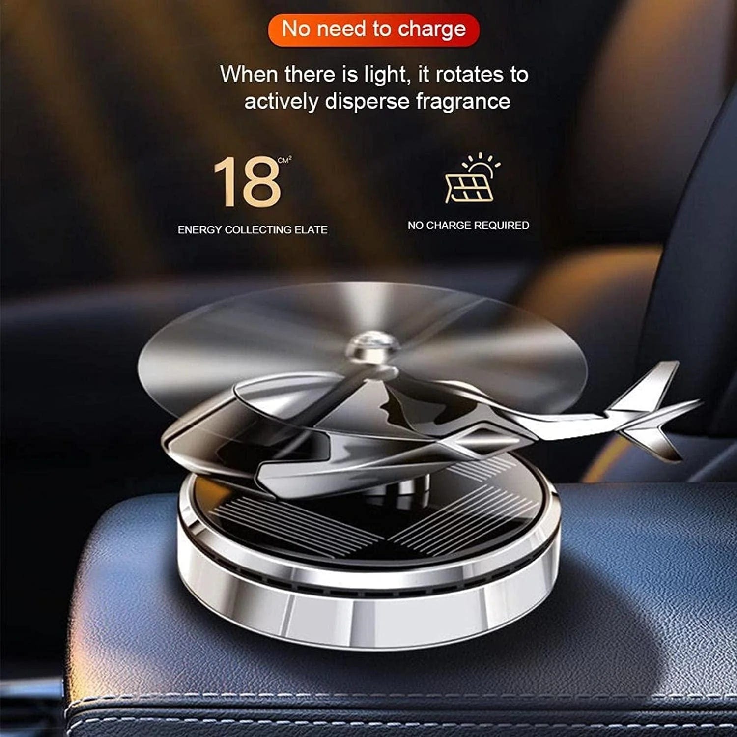 Car Accessories Solar Helicopter Car Air-freshner UtilityMall