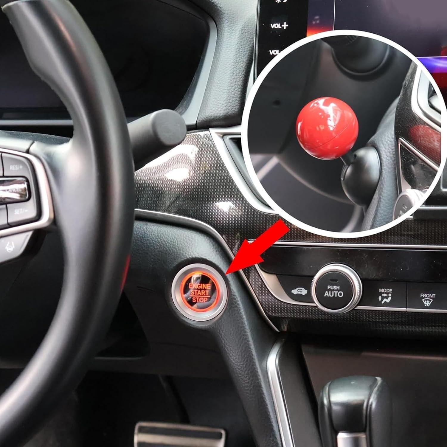 Car Push Joystick Start Button Cover Zaavio®