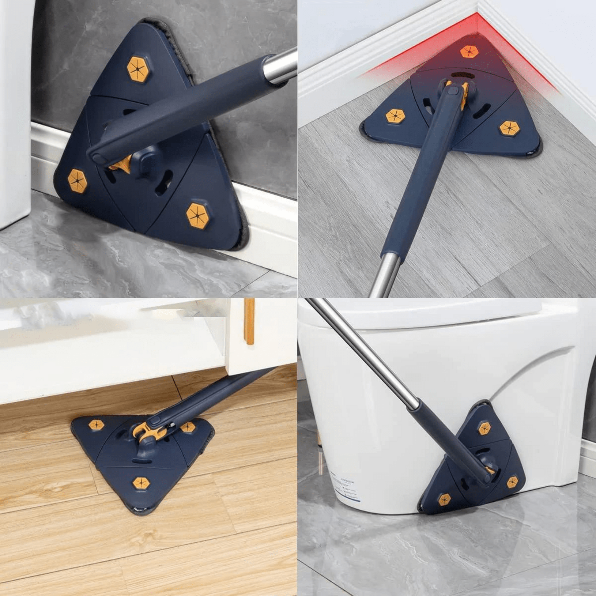 Cleaning Mop Floor Cleaner Rotating Microfiber Pocha - Moptrio™️ Moptrio™️ Zaavio®