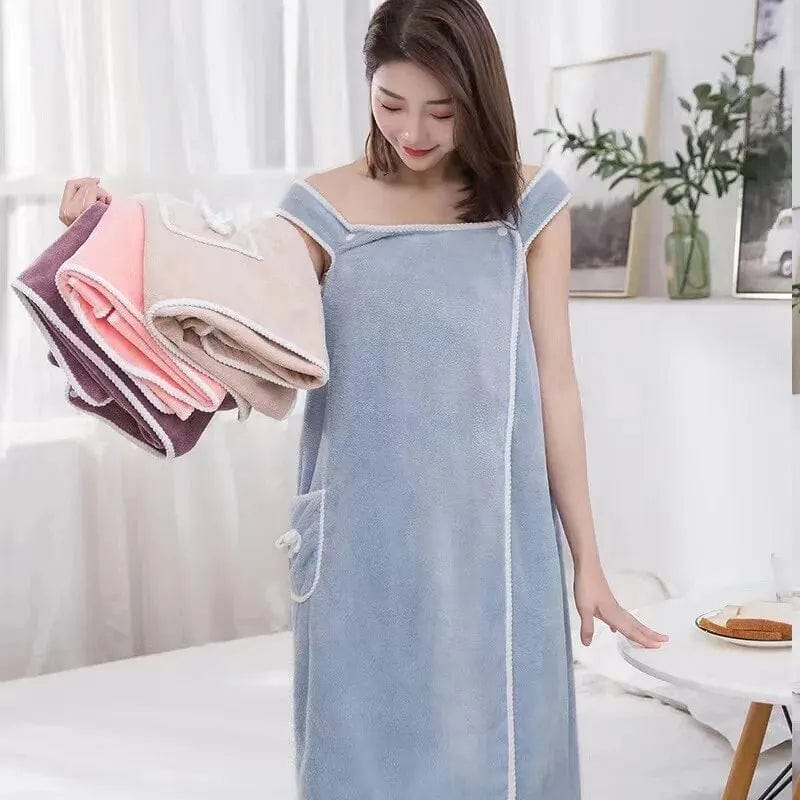 ComfortCurl™ - Womens' Wearable Bath Towel | Bath Robe Towels Bathroom Micro Fibre Towel For Women ComfortCurl™️ Womens' Wearable Bath Towel Zaavio®