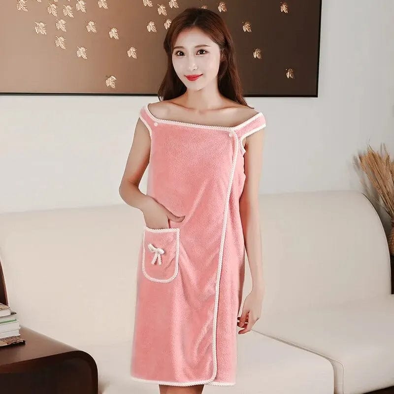 ComfortCurl™ - Womens' Wearable Bath Towel | Bath Robe Towels Bathroom Micro Fibre Towel For Women ComfortCurl™️ Womens' Wearable Bath Towel Zaavio®